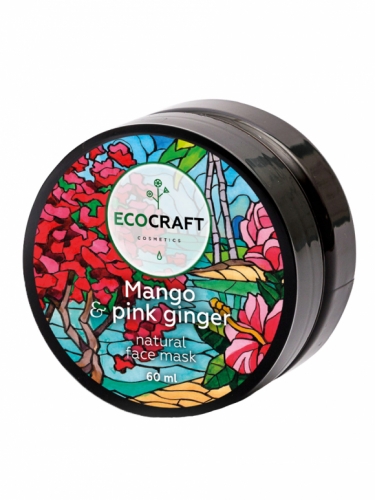 ECOCRAFT Маска для лица для мгновенного сияния кожи «Манго и розовый имбирь», 60мл