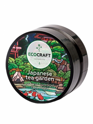 ECOCRAFT Натуральная гидрогелевая маска суперувлажняющая для всех типов кожи «Японский чайный сад», 60мл
