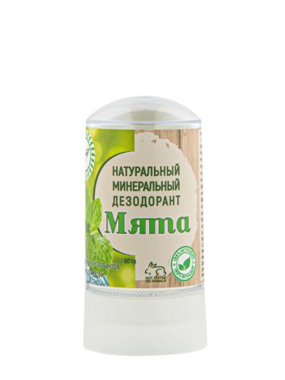 Nice Day Натуральный кристаллический дезодорант для тела «МЯТА», 60 гр