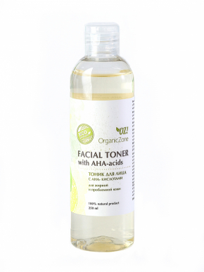 OZ! OrganicZone Тоник с АНА-кислотами для жирной и проблемной кожи, 250мл
