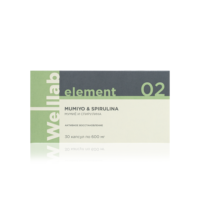 Welllab Element Mumiyo with chlorella, spirulina & royal jelly Мумиё+Спирулина, 30 капсул
